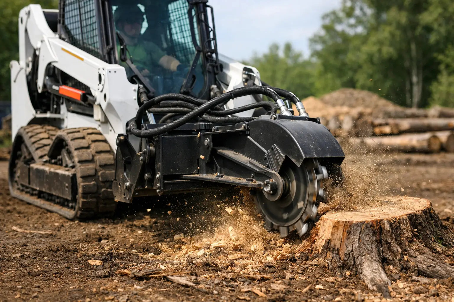 Best Stump Grinder Attachment for Skid Steer – Log Bear Works