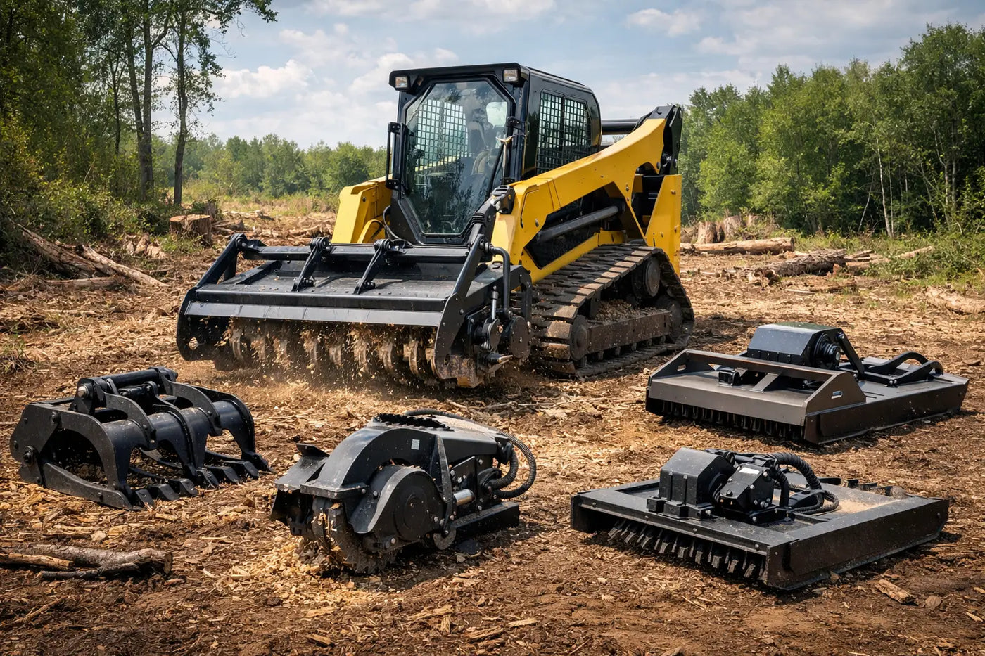 8 Best Skid Steer Attachments for Land Clearing
