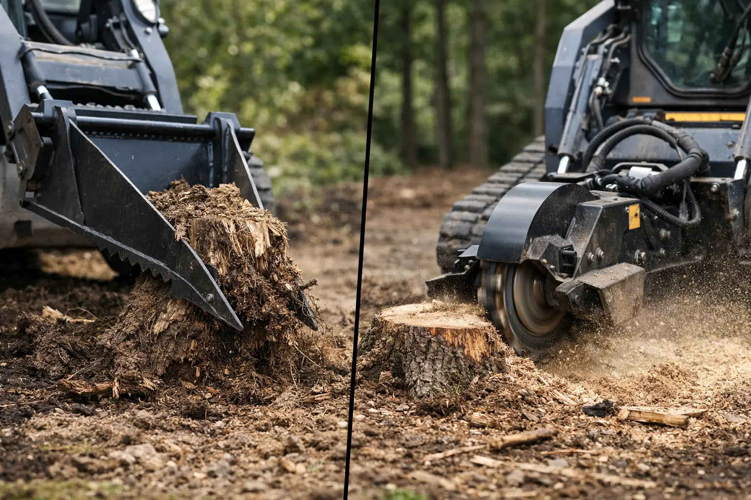 Stump Bucket vs Stump Grinder: Which Wins?