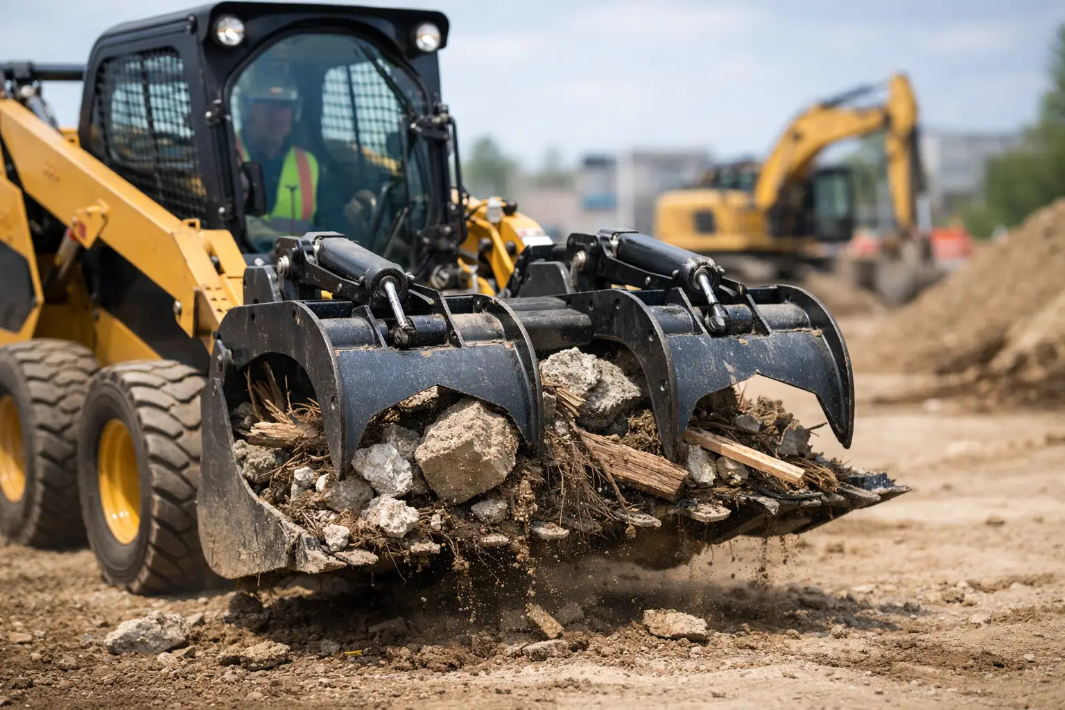 When to Use Grapple Bucket on the Job