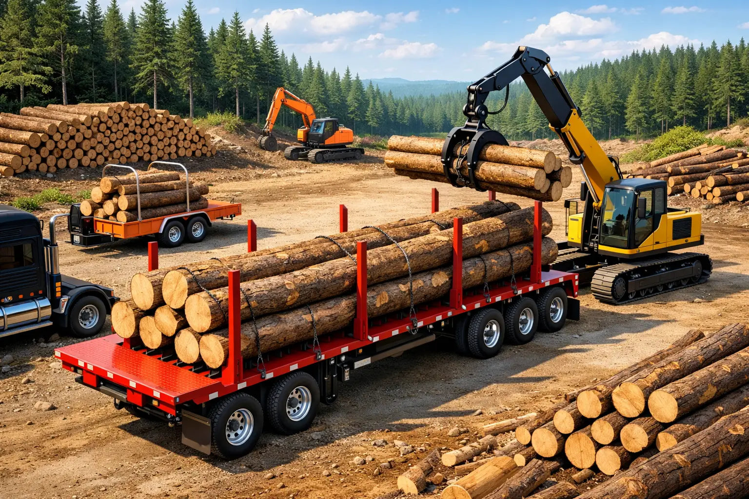 Best Trailer for Log Hauling: What to Buy