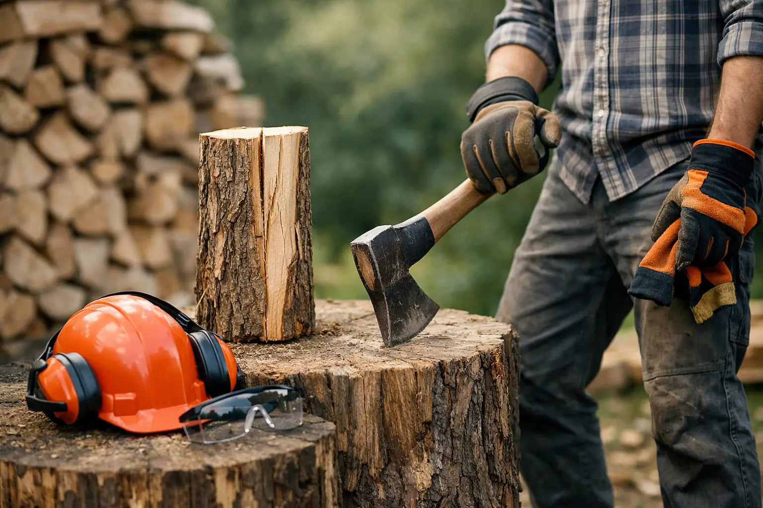 How to Prevent Firewood Splitting Injuries - Log Bear Works
