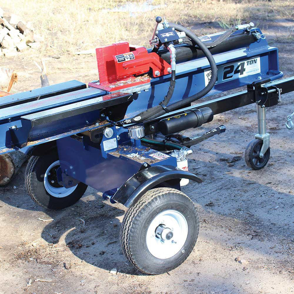 Iron & Oak 24-Ton Gas Log Splitter | Honda GX160 Engine, Horizontal & Vertical, 13-Second Cycle