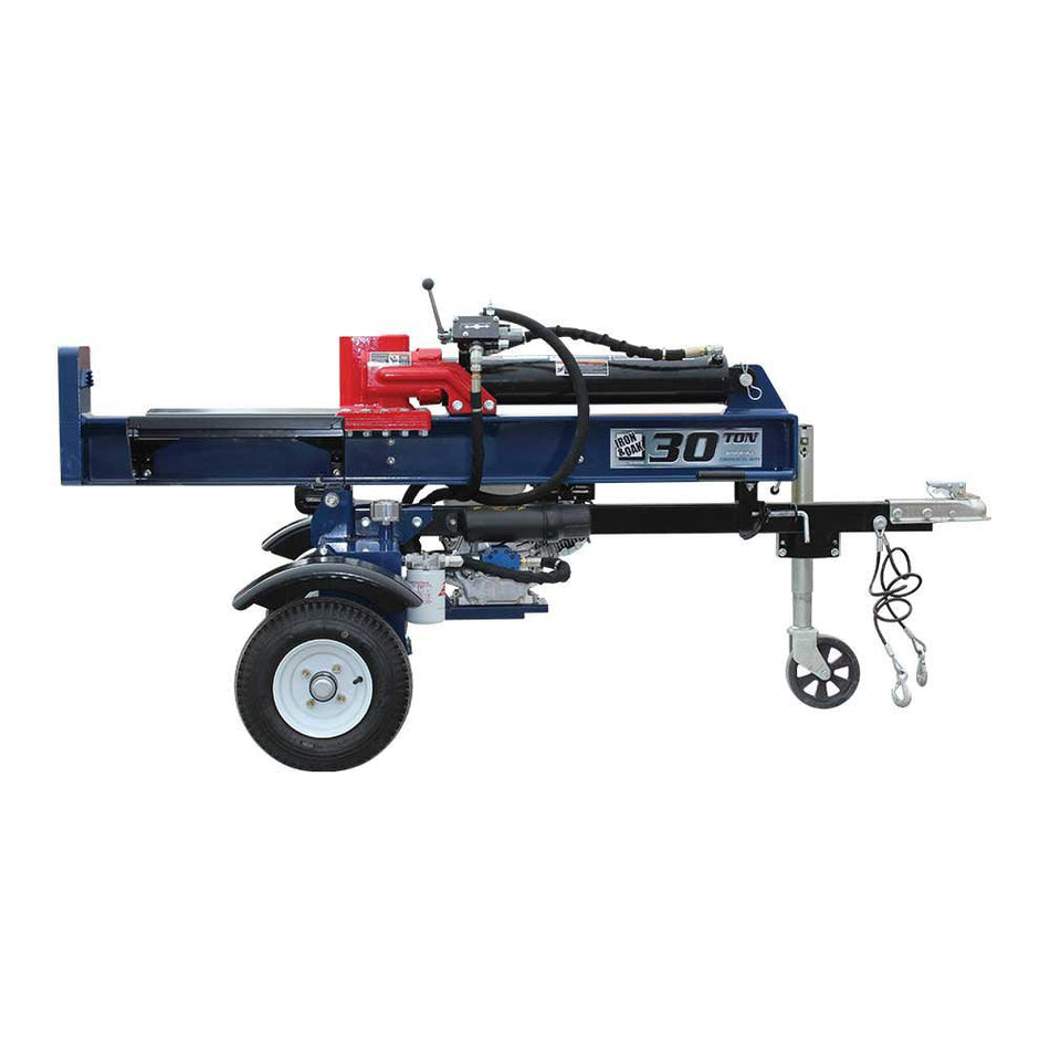 Iron & Oak 30-Ton Gas Log Splitter | Honda GX270 Engine, Horizontal & Vertical, 12-Second Cycle