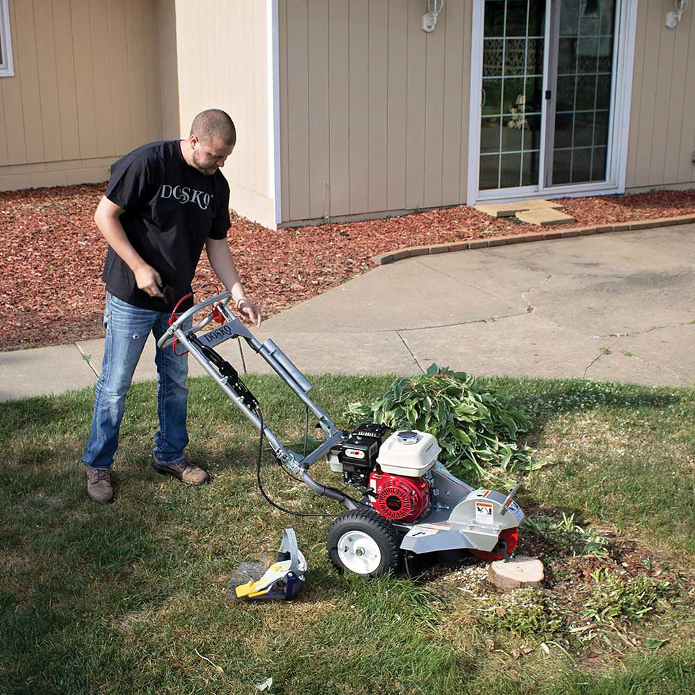 Dosko 200-6HC Mini Stump Grinder | 6 HP Honda GX200, Foldabl
