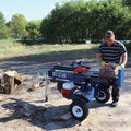 Iron & Oak 24-Ton Gas Log Splitter | Honda GX160 Engine, Horizontal & Vertical, 13-Second Cycle