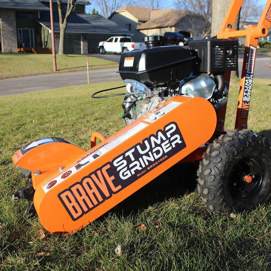 Brave Stump Grinder | 14HP Kohler Gas Engine, Heavy-Duty Stump Removal