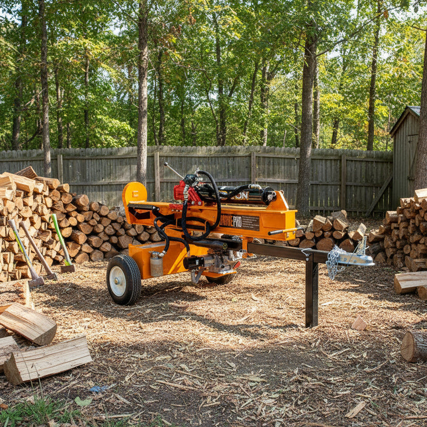 BravePro 30-Ton Commercial Gas Log Splitter | Honda GX200 Engine, Horizontal & Vertical, 14-Second Cycle