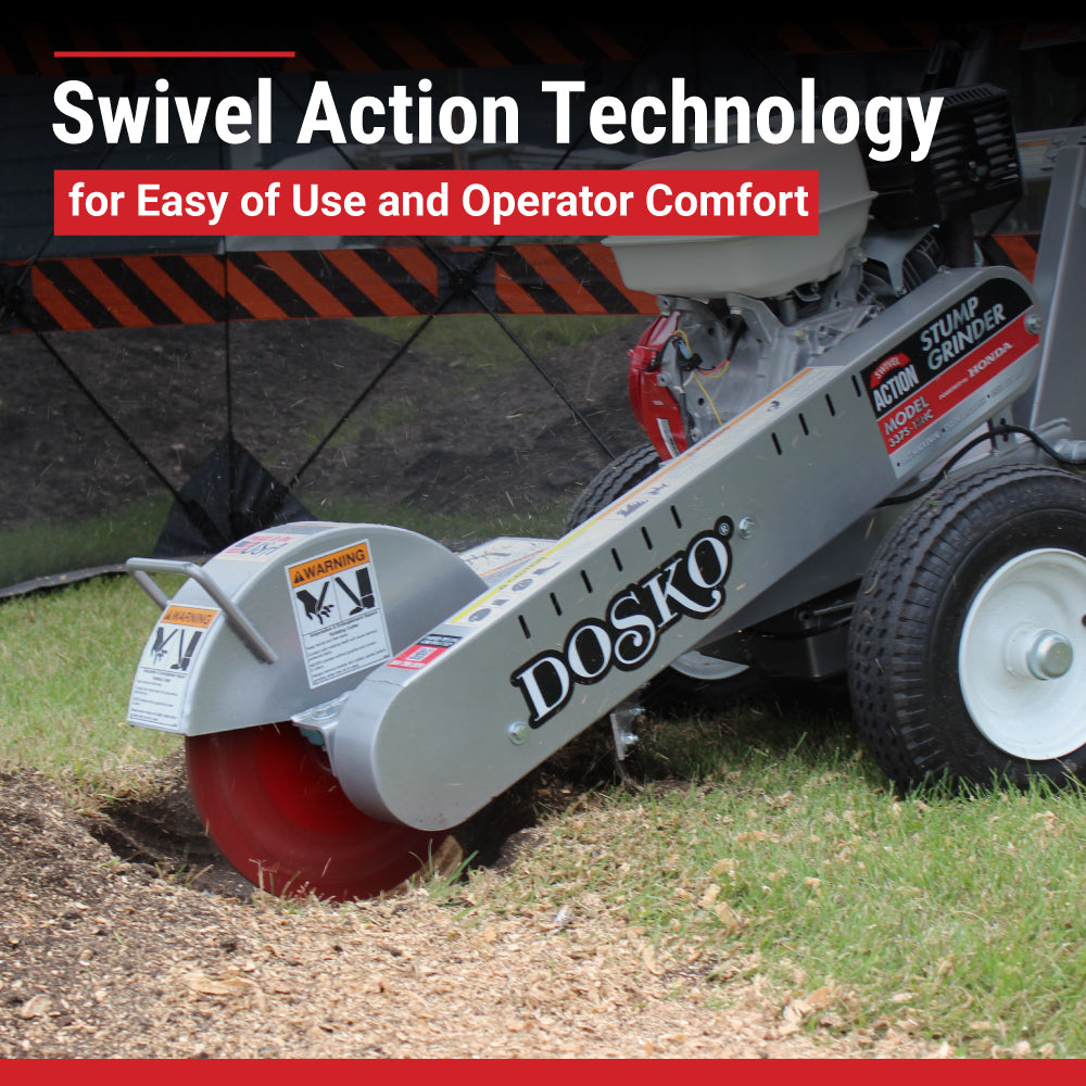 Dosko 337S-13HC Swivel Stump Grinder | 13 HP Honda GX390, Sw