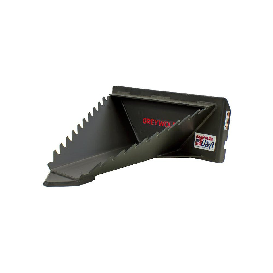 GREYWOLF Mini Stump Bucket | Mini Skid Steer Attachment, Compact Stump & Root Removal
