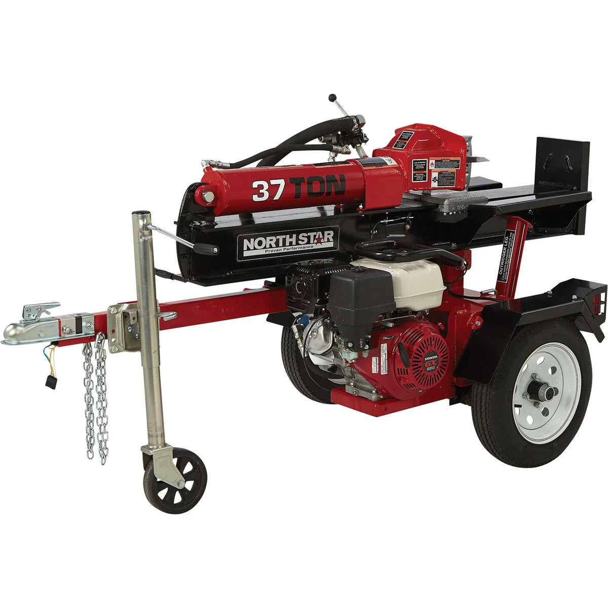 NorthStar Deluxe Horizontal/Vertical Log Splitter, 37-Ton Ram Force, 389cc Honda GX390 Engine - Log Bear Works