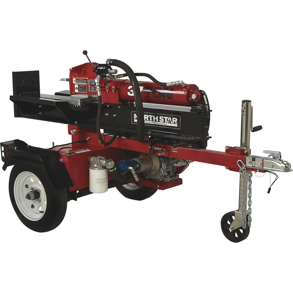 NorthStar Deluxe Horizontal/Vertical Log Splitter, 37-Ton Ram Force, 389cc Honda GX390 Engine