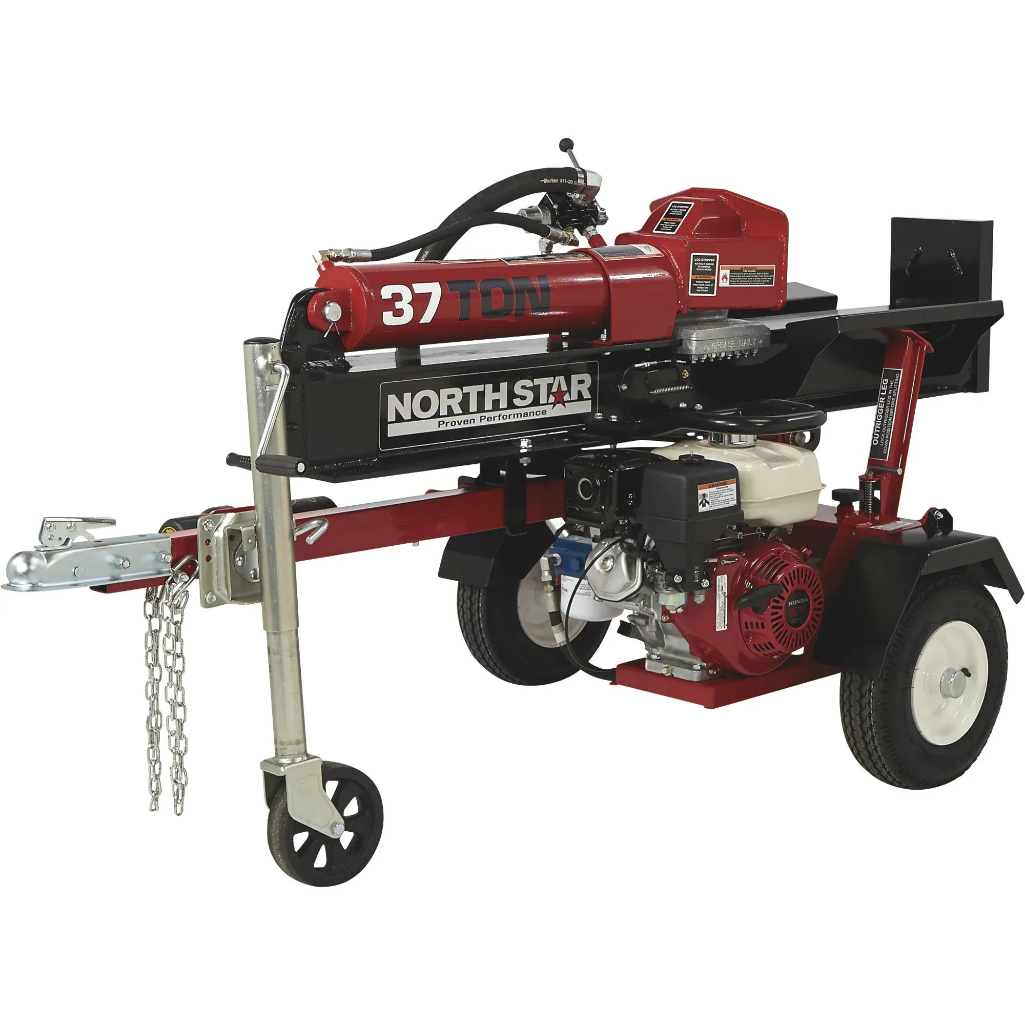 NorthStar 37-Ton Horizontal & Vertical Log Splitter | Honda GX270, Concentric Pump - Log Bear Works