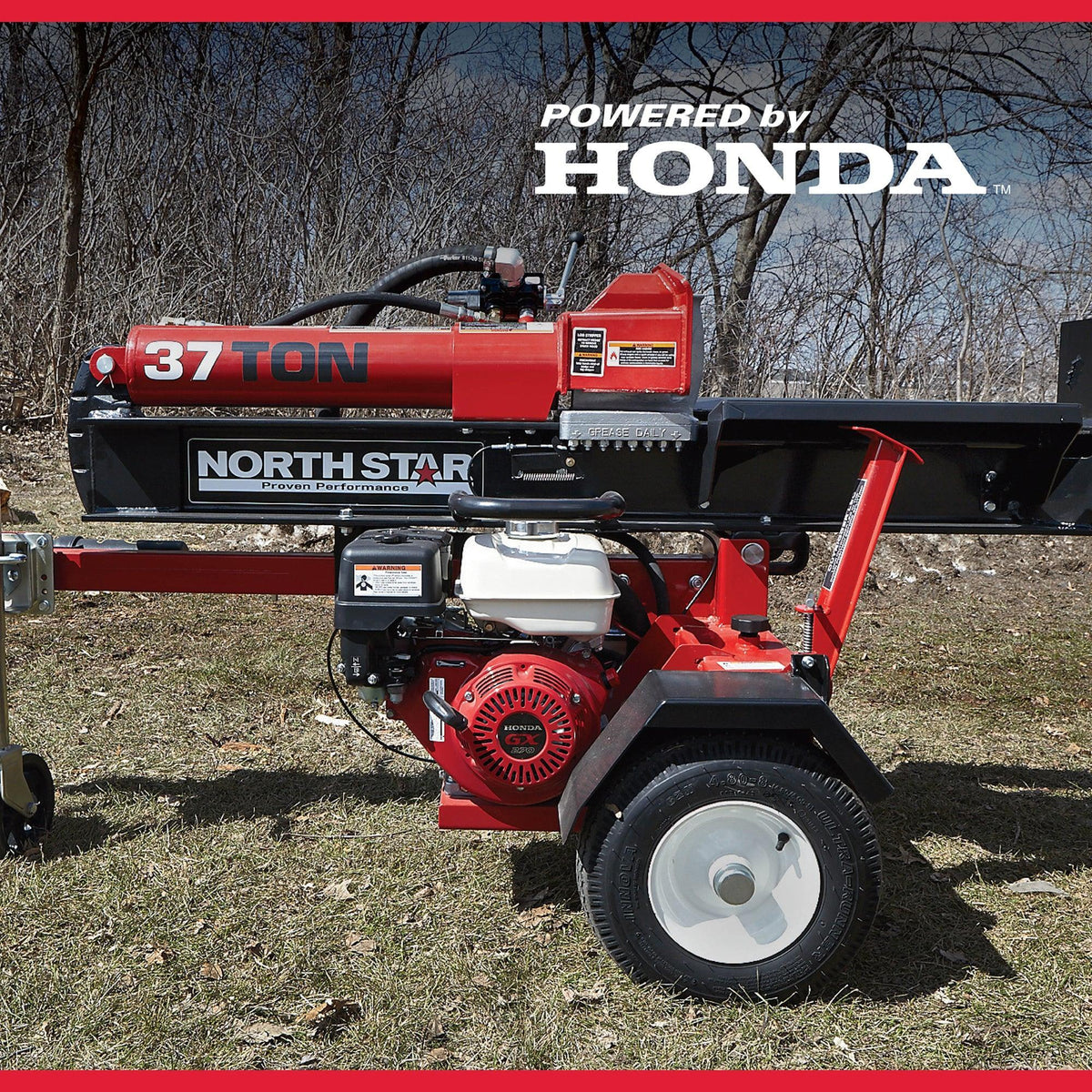 NorthStar 37-Ton Horizontal & Vertical Log Splitter | Honda GX270, Concentric Pump - Log Bear Works
