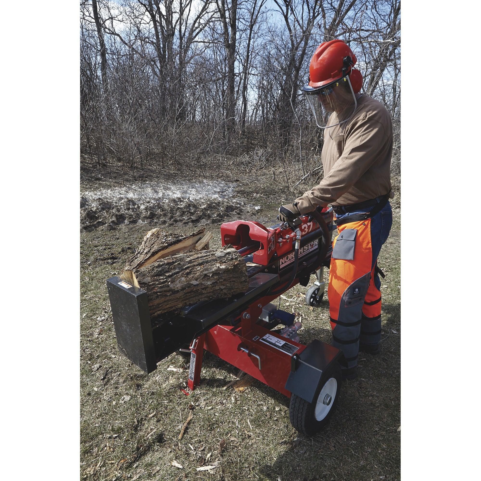 NorthStar 37-Ton Horizontal & Vertical Log Splitter | Honda GX270, Concentric Pump - Log Bear Works
