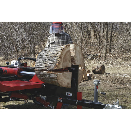 NorthStar 42-Ton Horizontal Log Splitter with Log Lift | Honda GX630, Hydraulic 4-Way Wedge - Log Bear Works