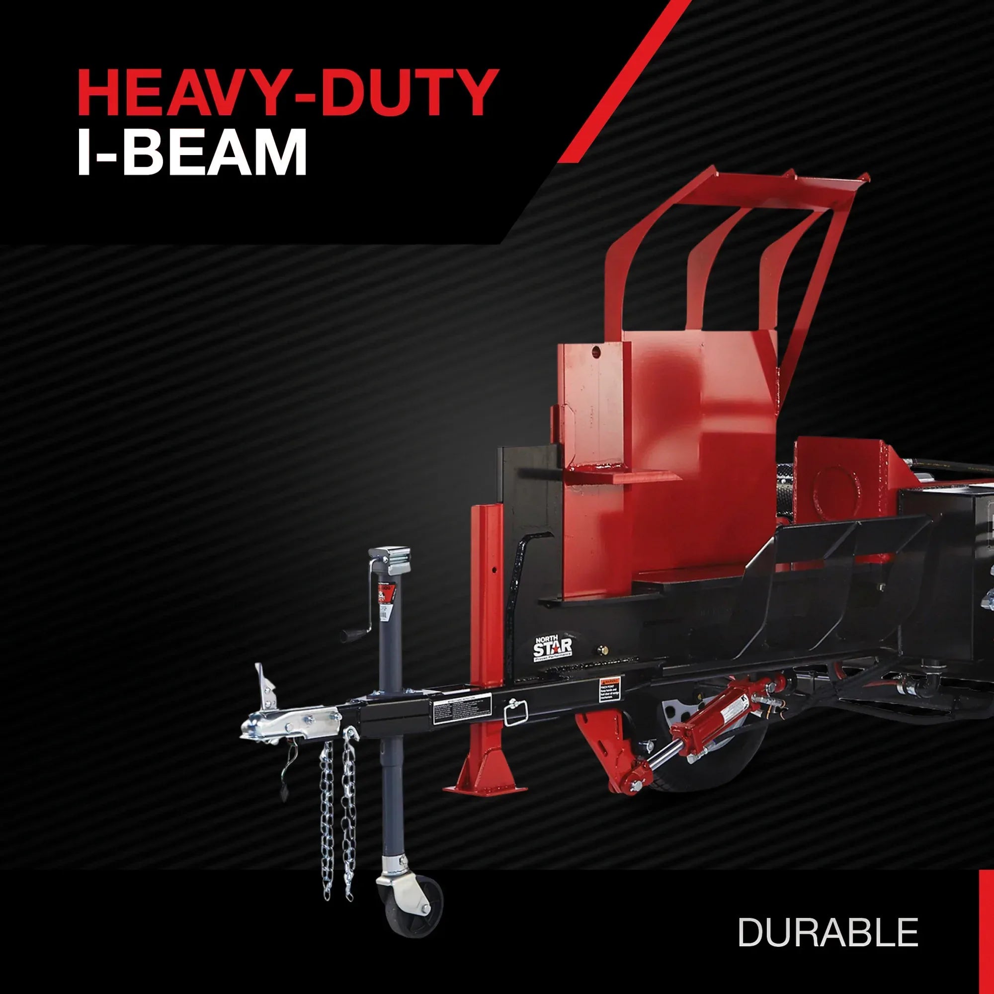 NorthStar 42-Ton Horizontal Log Splitter with Log Lift | Honda GX630, Hydraulic 4-Way Wedge - Log Bear Works