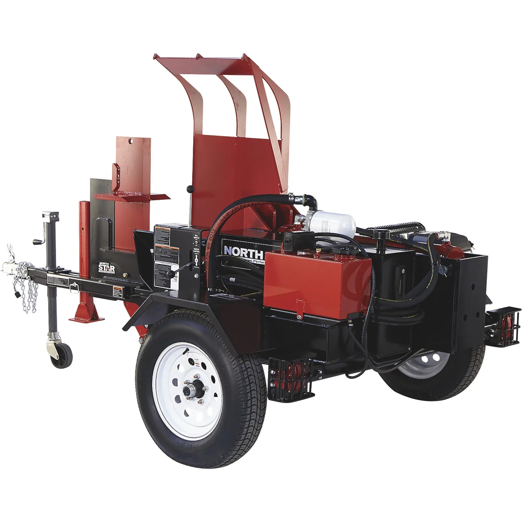 NorthStar 42-Ton Horizontal Log Splitter with Log Lift | Honda GX630, Hydraulic 4-Way Wedge - Log Bear Works