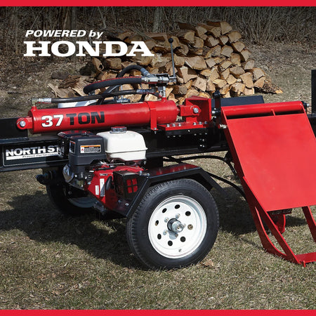 NorthStar 37-Ton Deluxe Horizontal Log Splitter with Log Lift | Honda GX390, Concentric Pump - Log Bear Works
