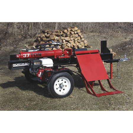 NorthStar 37-Ton Deluxe Horizontal Log Splitter with Log Lift | Honda GX390, Concentric Pump - Log Bear Works