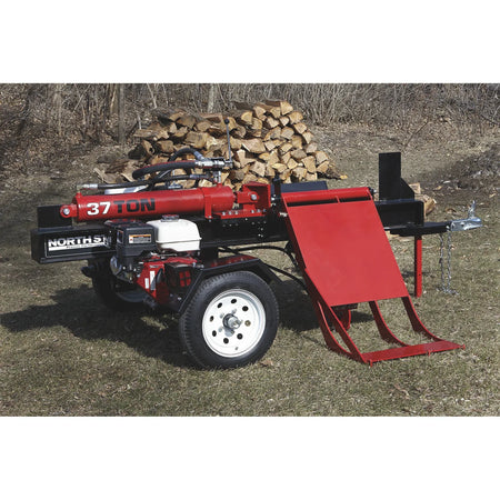 NorthStar 37-Ton Deluxe Horizontal Log Splitter with Log Lift | Honda GX390, Concentric Pump - Log Bear Works