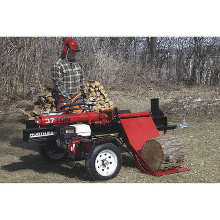 NorthStar 37-Ton Deluxe Horizontal Log Splitter with Log Lift | Honda GX390, Concentric Pump - Log Bear Works