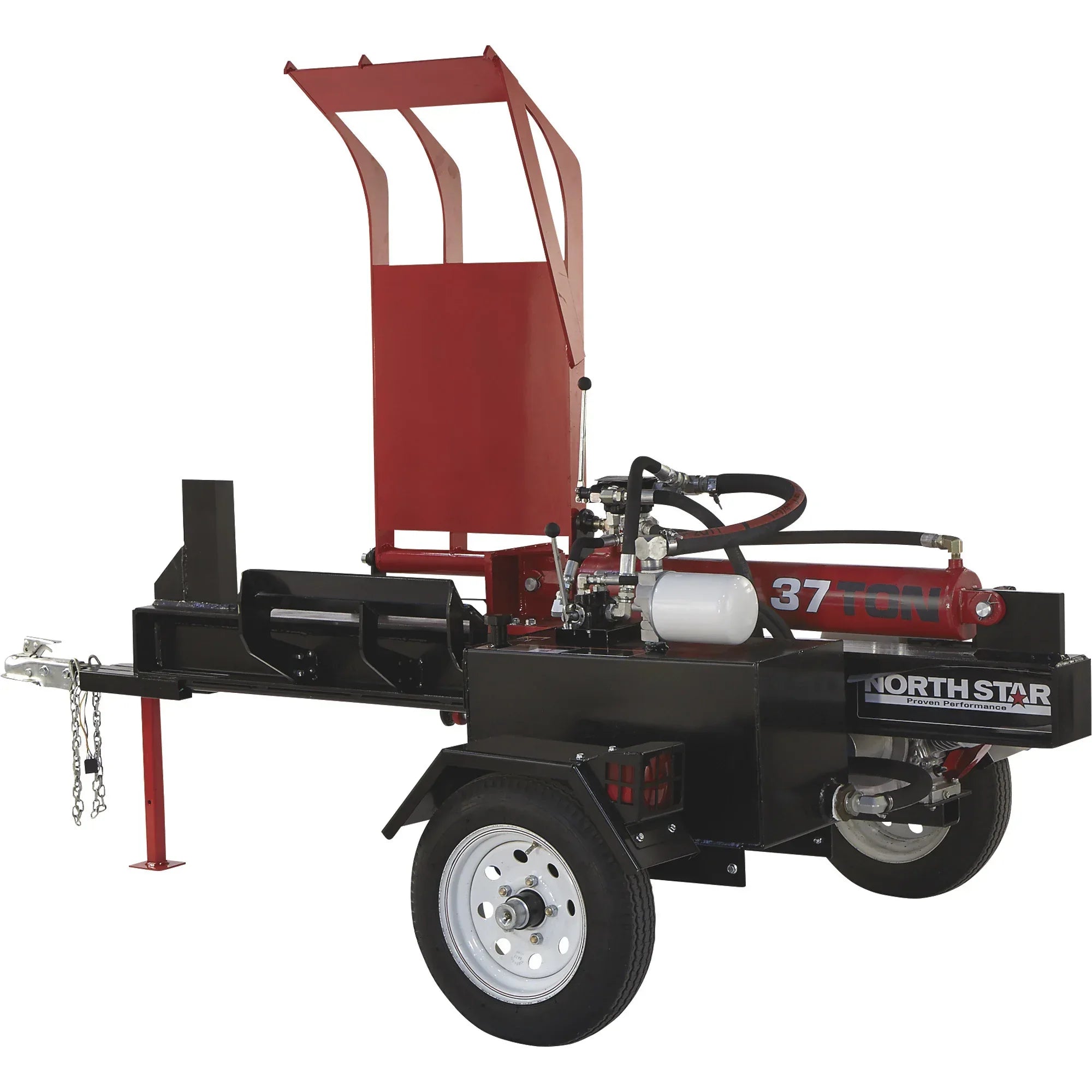 NorthStar 37-Ton Deluxe Horizontal Log Splitter with Log Lift | Honda GX390, Concentric Pump - Log Bear Works