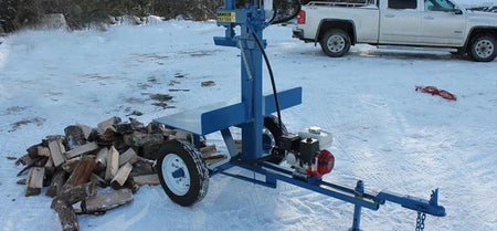 Powersplit International Static Buggy Tow-Behind Log Splitter | 34-Ton Heavy Duty Model, 13HP Honda - Log Bear Works