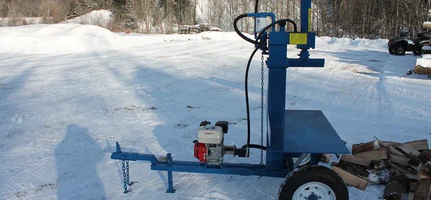 Powersplit International Static Buggy Tow-Behind Log Splitter | 34-Ton Heavy Duty Model, 13HP Honda - Log Bear Works