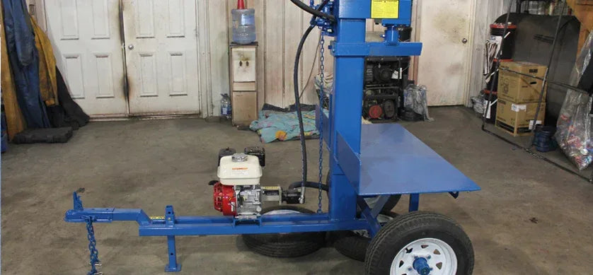 Powersplit International Static Buggy Tow-Behind Log Splitter | 34-Ton Heavy Duty Model, 13HP Honda - Log Bear Works