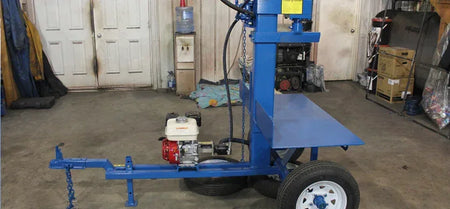 Powersplit International Static Buggy Tow-Behind Log Splitter | 34-Ton Heavy Duty Model, 13HP Honda - Log Bear Works