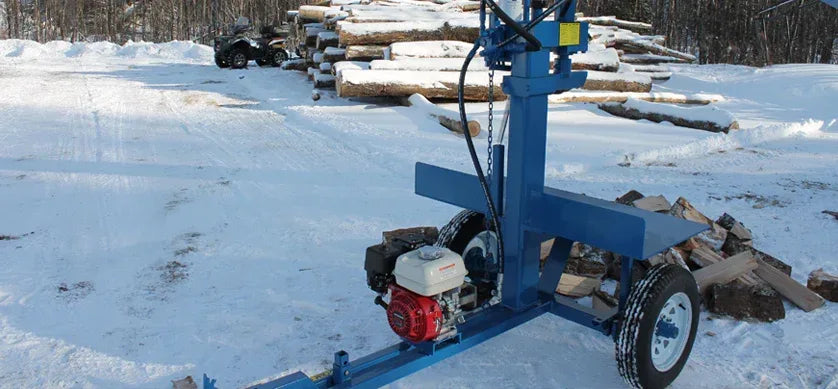 Powersplit International Static Buggy Tow-Behind Log Splitter | 34-Ton Heavy Duty Model, 13HP Honda - Log Bear Works