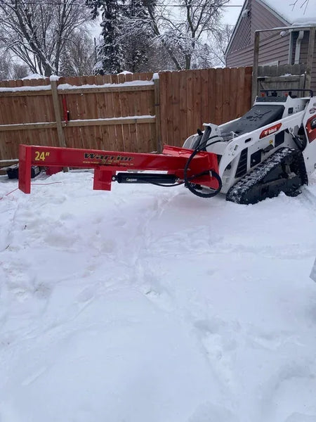 TM Manufacturing Mini Warrior SkidSplitter | Mini Skid Steer Log Splitter, Interchangeable Wedge, USA-Made - Log Bear Works