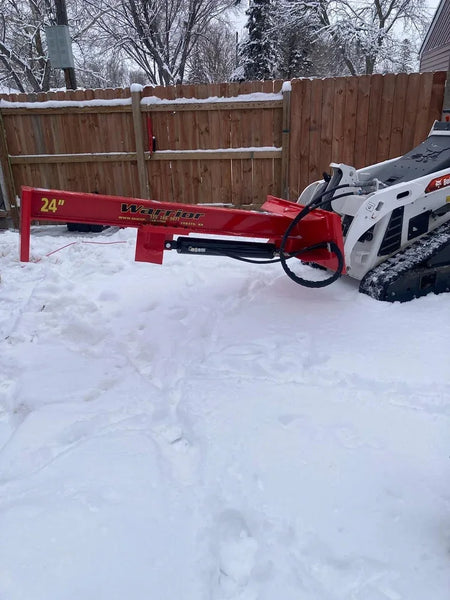 TM Manufacturing Mini Warrior SkidSplitter | Mini Skid Steer Log Splitter, Interchangeable Wedge, USA-Made - Log Bear Works