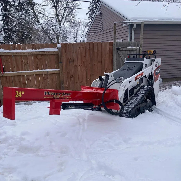 TM Manufacturing Mini Warrior SkidSplitter | Mini Skid Steer Log Splitter, Interchangeable Wedge, USA-Made - Log Bear Works