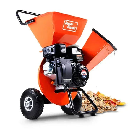 SuperHandy Leaf Vacuum & Wood Chipper | 7HP Gas Engine, 10:1 Mulch Ratio, 2-Inch Branch Capacity - Log Bear Works