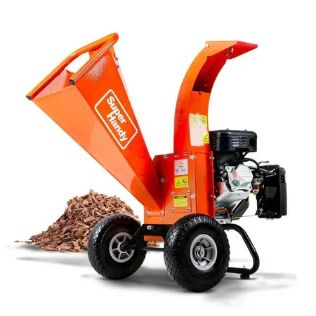 SuperHandy Leaf Vacuum & Wood Chipper | 7HP Gas Engine, 10:1 Mulch Ratio, 2-Inch Branch Capacity - Log Bear Works