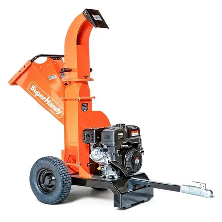 SuperHandy Wood Chipper Compact | 7HP Gas Engine, 3-Inch Branch Capacity, 15:1 Mulch Ratio - Log Bear Works
