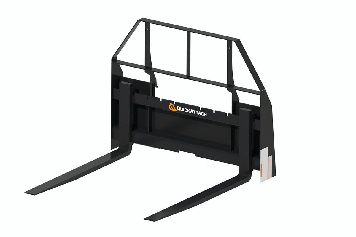 Quick Attach 42-Inch Tractor Pallet Forks 902141 | 2,200 LB Capacity, Adjustable, Heavy-Duty Material Handling - Log Bear Works