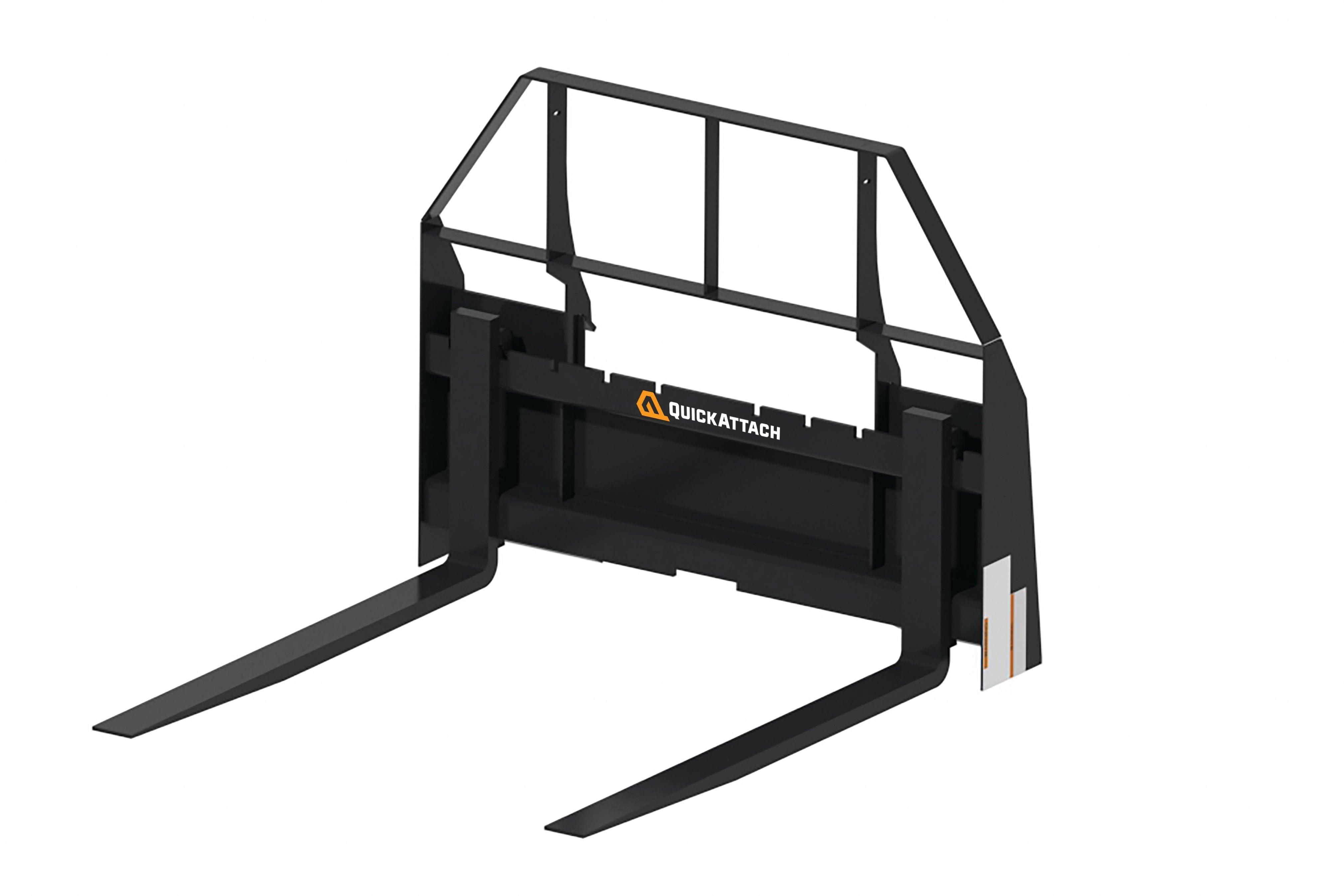 Quick Attach 42-Inch Tractor Pallet Forks 902141 | 2,200 LB Capacity, Adjustable, Heavy-Duty Material Handling - Log Bear Works