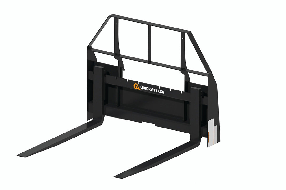 Quick Attach 42-Inch Tractor Pallet Forks 902141 | 2,200 LB Capacity, Adjustable, Heavy-Duty Material Handling - Log Bear Works