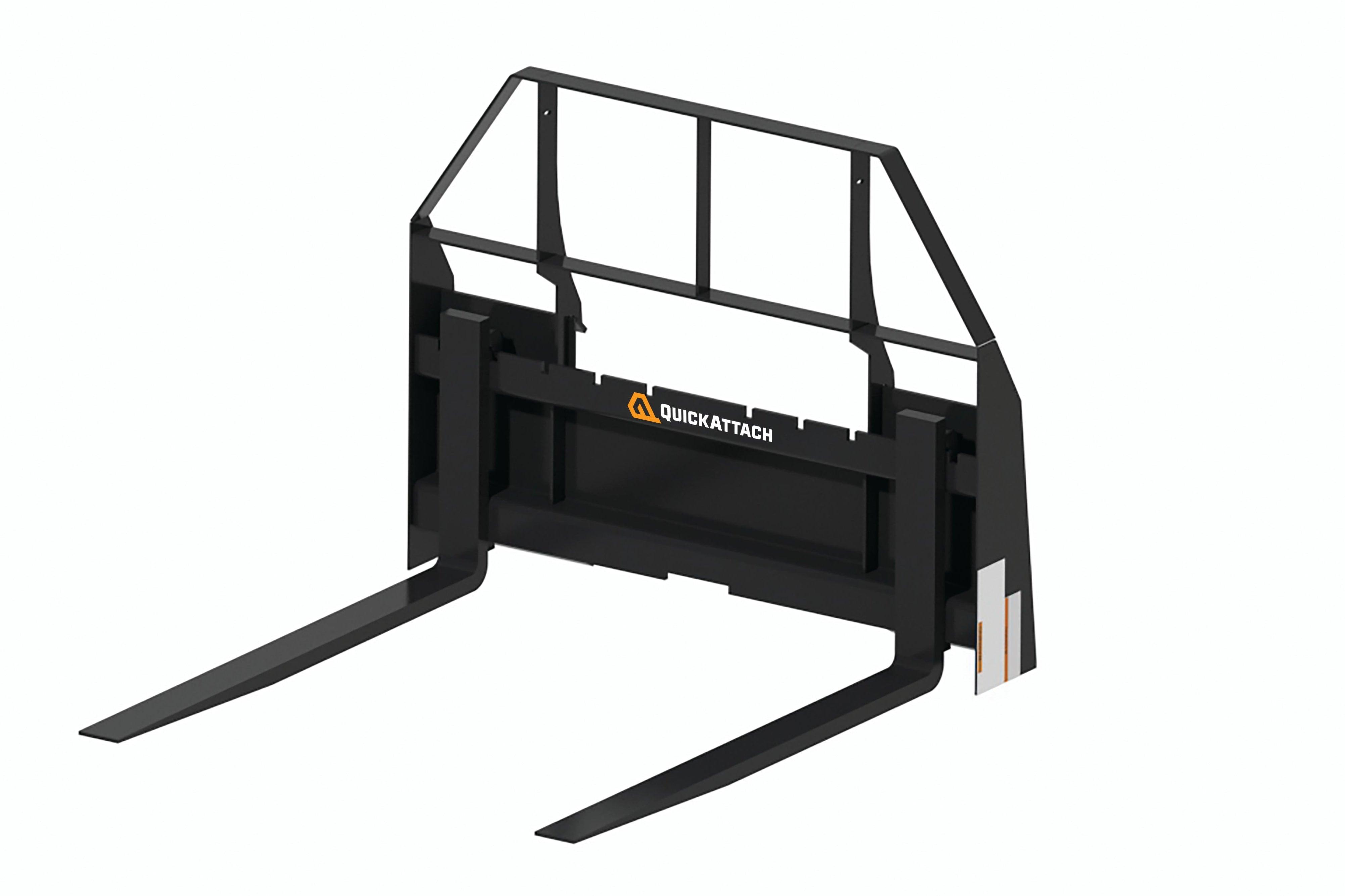 Quick Attach 42-Inch Tractor Pallet Forks 902141 | 2,200 LB Capacity, Adjustable, Heavy-Duty Material Handling - Log Bear Works