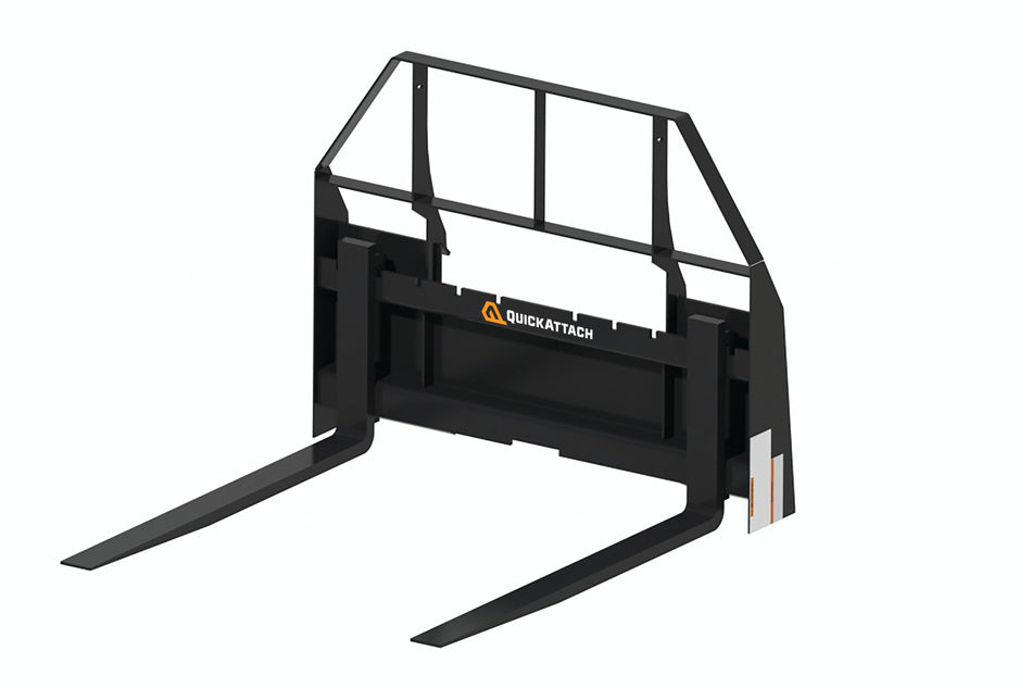 Quick Attach 42-Inch Tractor Pallet Forks 902141 | 2,200 LB Capacity, Adjustable, Heavy-Duty Material Handling - Log Bear Works