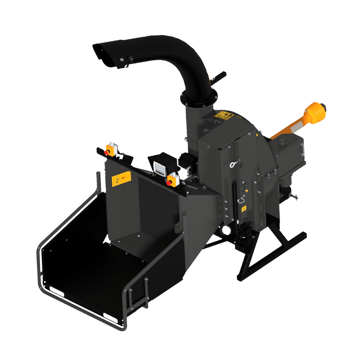 Quick Attach PTO Tractor Wood Chipper 920249 / 920250 | 5 & 9-Inch Capacity, 360° Discharge, CAT 1 Hitch - Log Bear Works