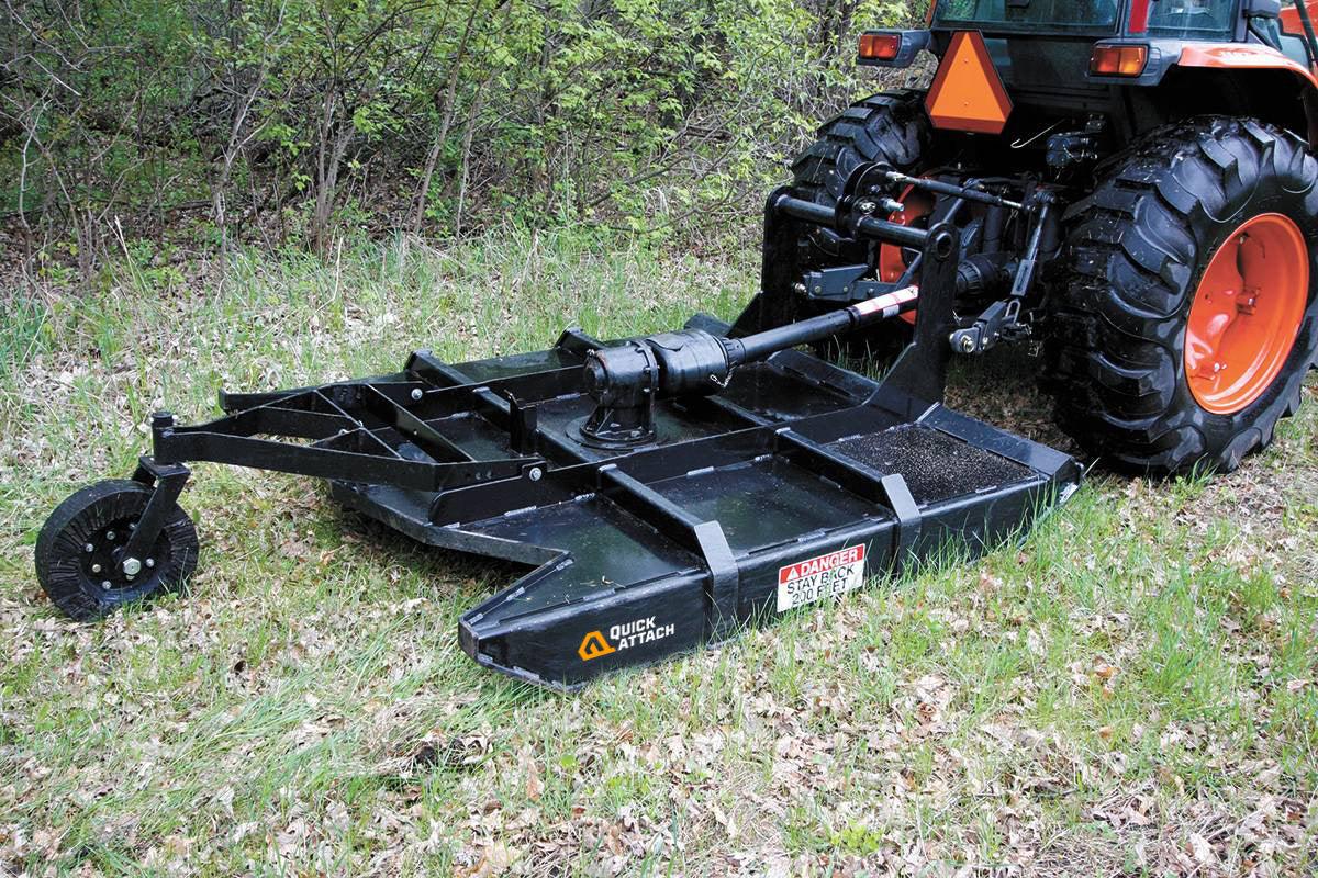 Quick Attach 3-Point Brush Mower 920298-920301 | 60 to 78-Inch Cutting Width, CAT 1 & 2 Hitch, Stump Jumper - Log Bear Works