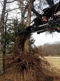 Quick Attach Power Claw Tree Puller 900632 | Skid Steer Tree & Brush Removal, 8-Inch Capacity, 3,000 LB Pull - Log Bear Works
