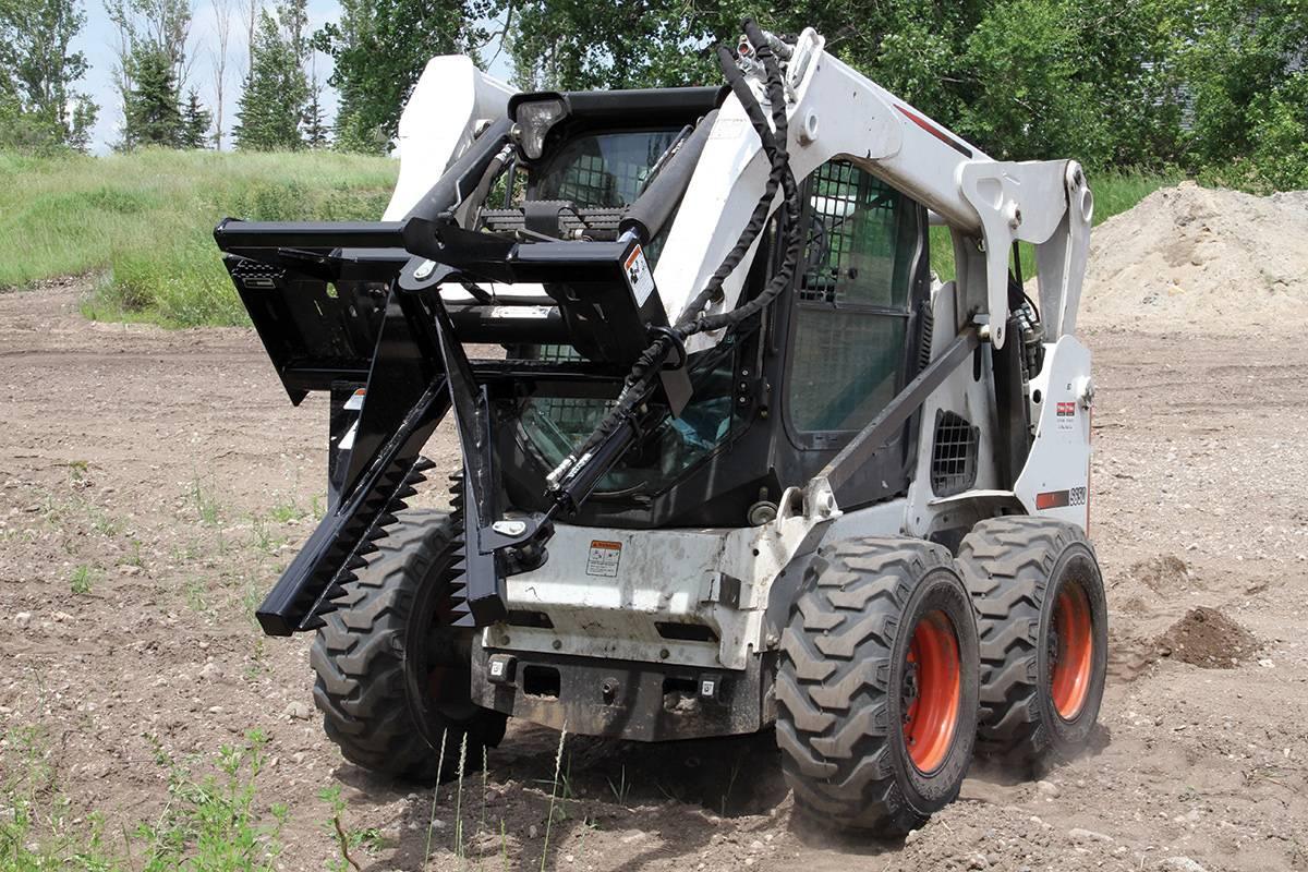 Quick Attach Power Claw Tree Puller 900632 | Skid Steer Tree & Brush Removal, 8-Inch Capacity, 3,000 LB Pull - Log Bear Works