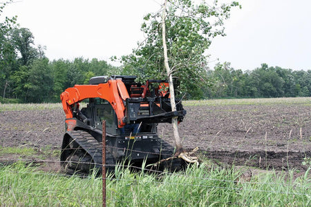 Quick Attach Power Claw Tree Puller 900632 | Skid Steer Tree & Brush Removal, 8-Inch Capacity, 3,000 LB Pull - Log Bear Works