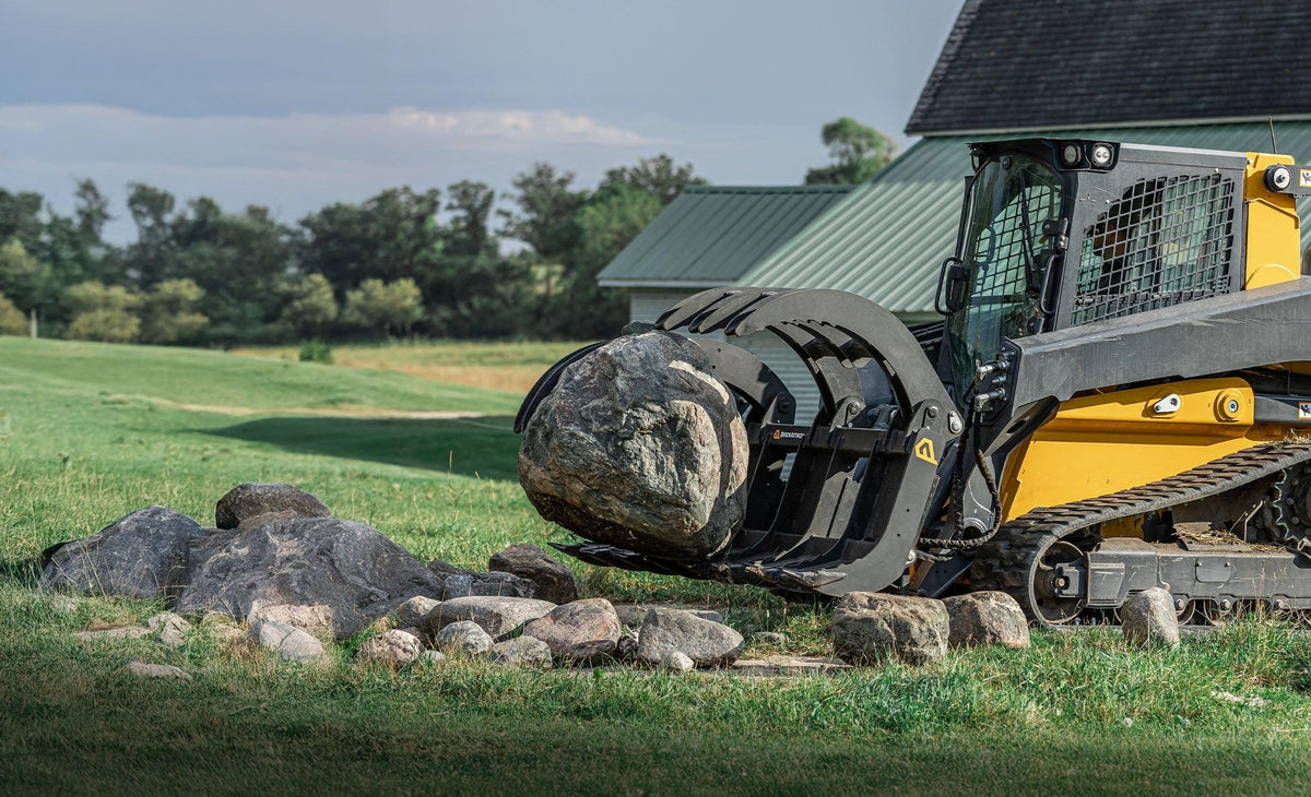 Quick Attach Eagle Talon - Log, Brush and Rock Grapple Rake - Log Bear Works