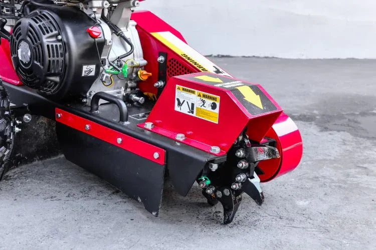 15HP Gasoline Stump Grinder — 420cc Professional Tree Stump Removal Machine | 600 mm Above-Ground Cutting Depth - Log Bear Works